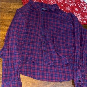 💜CROPPED FLANNEL❤️